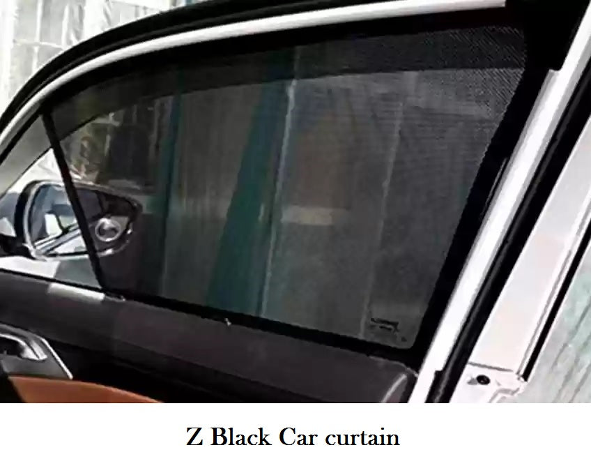 Auto Dean FIX-Type, Non Magnetic Half Car Sun Shades Specific for Hyundai Verna 2017-2022 (Z Black)