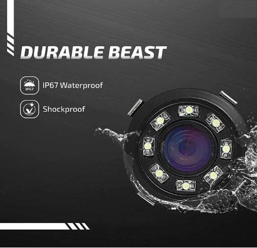 Auto Dean LED Night Vision Waterproof Car Rear View Reverse Parking Ultra HD Camera for car (Universal)